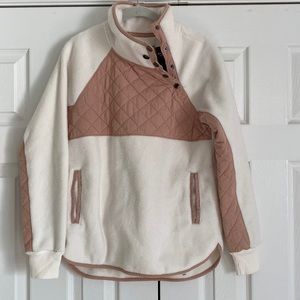 Abercrombie Asymmetric Snap Fleece